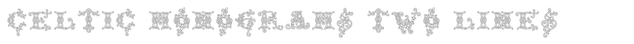 Celtic Monograms Two Lines image